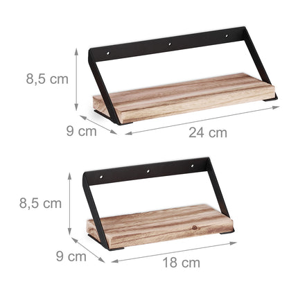 Hanging shelf set of 2