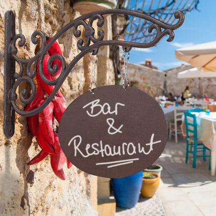 Hanging shop sign