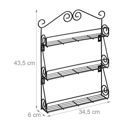 Hanging spice rack