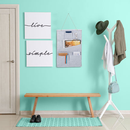 Hanging storage in braided look, set of 2