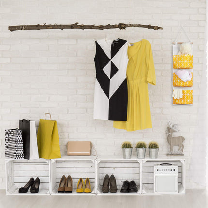 Hanging storage in fabric