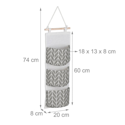 Hanging storage in fabric