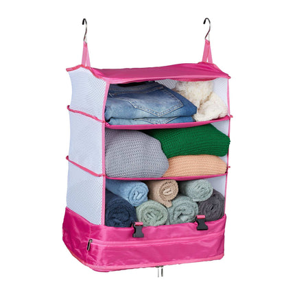Hanging travel organizer 4 compartments