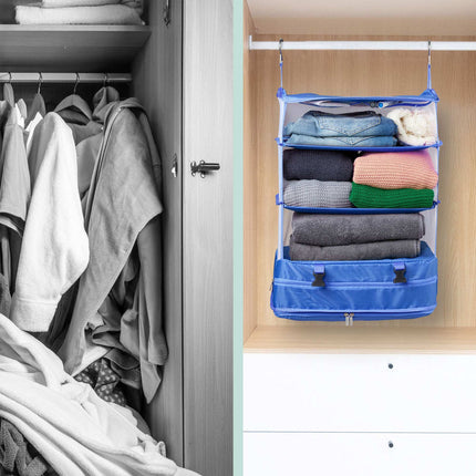 Hanging travel organizer 4 compartments