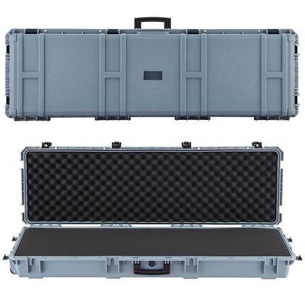 Hard Rifle Case 54.7 In, Lockable IP67, Wheeled Foam