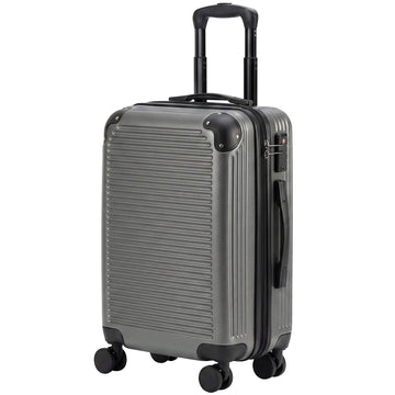 Hard Shell Carry-On Suitcase, 56 cm, Dark Grey, 4 Wheels