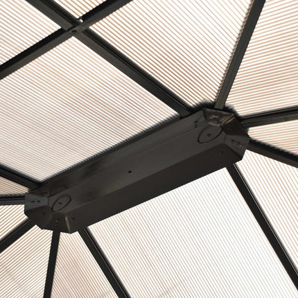 Hardtop Garden Pavilion 4.2x3.6m, Curtains with Mosquito Net