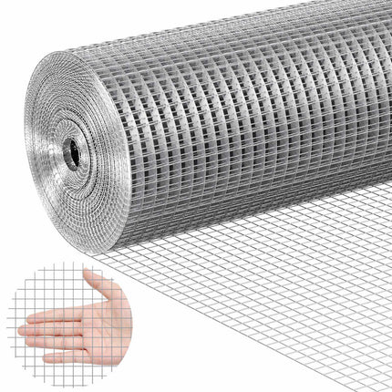 Hardware Cloth Wire Mesh Roll, 1/2 In, 36 x 50 Ft, 19 Gauge