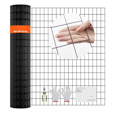 Hardware Cloth Wire Mesh Roll, Vinyl-Coated, 16 Gauge, 48 in x 50 ft