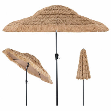 Hawaiian Garden Parasol, 275cm, Tiltable with Crank
