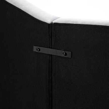 Gray padded headboard - Modern design, 185x134 Cm