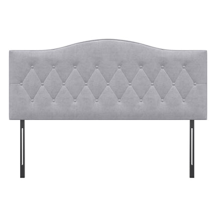 Gray padded headboard - Modern design, 185x134 Cm