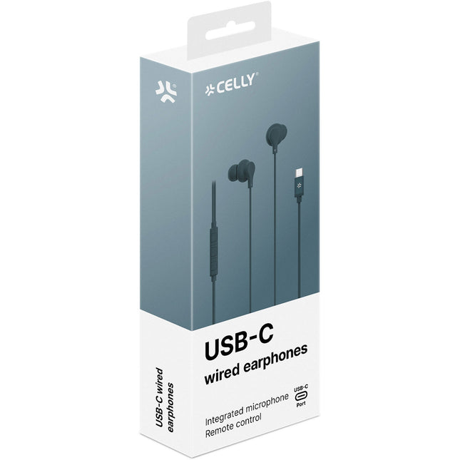 Headphones In-Ear Cable USB-C UP1600 Blue-green