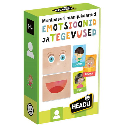 Headu Flashcards Emotions And Actions Montessori (In Estonian Lang.)