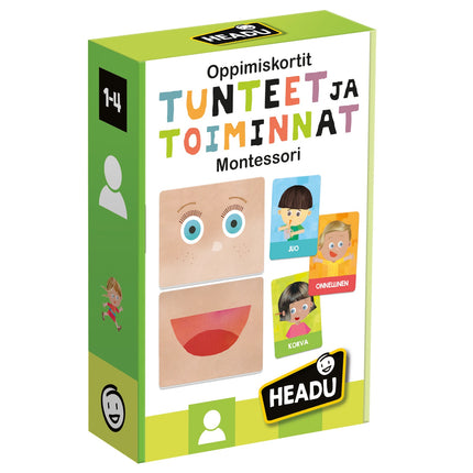 Headu Flashcards Emotions And Actions Montessori (In Finnish Lang.)