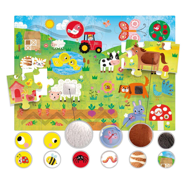 Headu Montessori Puzzle Tactile