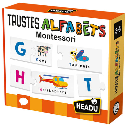 Headu Montessori Touch Abc (In Latvian Lang.)