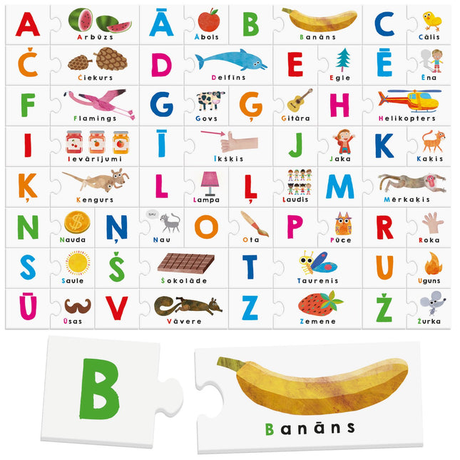 Headu Montessori Touch Abc (In Latvian Lang.)