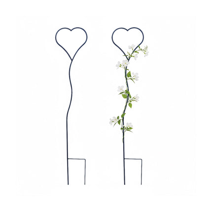 Heart-Shaped Garden Trellis Set for Climbing Plants