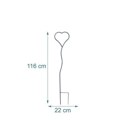 Heart-Shaped Garden Trellis Set for Climbing Plants