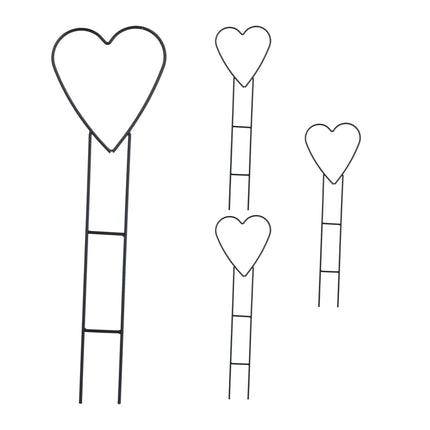 Heart climbing supports in a set of 4