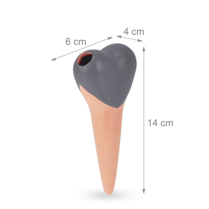 Heart of clay cone - 4 pcs