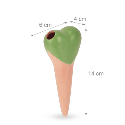 Heart of clay cone - 4 pcs