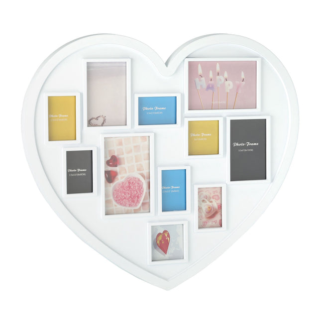 Heart photo frame for 11 photos