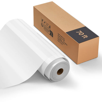 Heat Transfer Vinyl Roll, Glossy White, 12 in x 70 ft