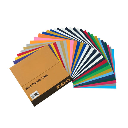 Heat Transfer Vinyl Sheets, 30 Pack, 12 x 12 in Glossy