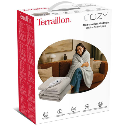Heated Blanket 160x120cm Light Grey