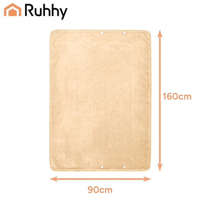 Elektrische deken, USB-aangedreven, 160x90 cm, beige