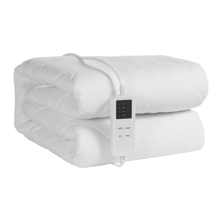 Heated Mattress Pad Queen 195x165 cm, Dual Control Timer