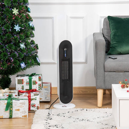 Ceramic tower heater, 2000W, Remote control & Timer, Oscillating