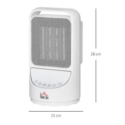Ceramic electric heater, 750/1500W, 3 levels, timer, oscillating