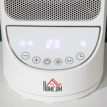 Ceramic electric heater, 750/1500W, 3 levels, timer, oscillating