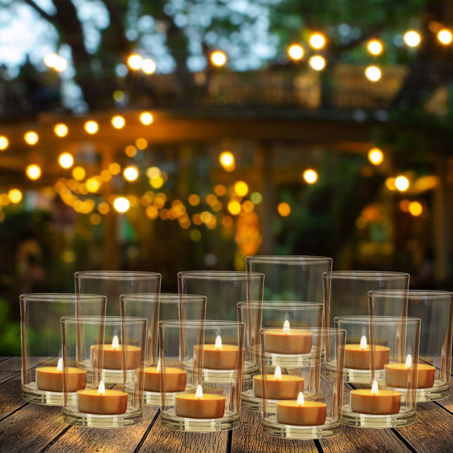 Heat light holder transparent set of 12