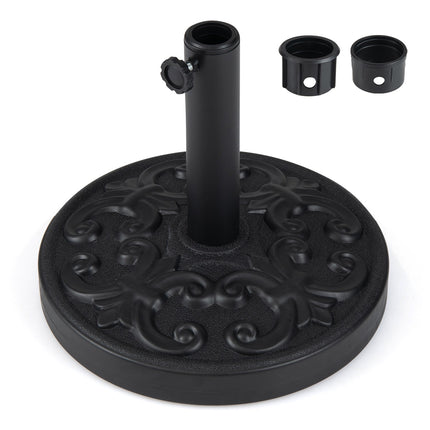 Heavy-Duty 26.5 Lb Umbrella Stand, Adjustable Knob