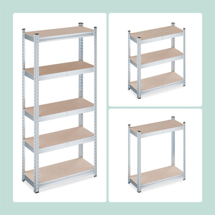 Heavy Duty 5-Tier Shelving Unit, 150x70x30 cm