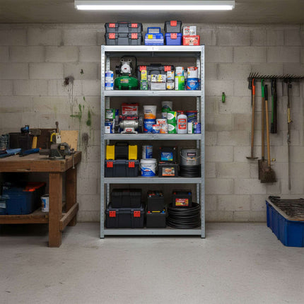 Heavy-Duty 5-Tier Steel Shelving Unit, 875 kg Capacity