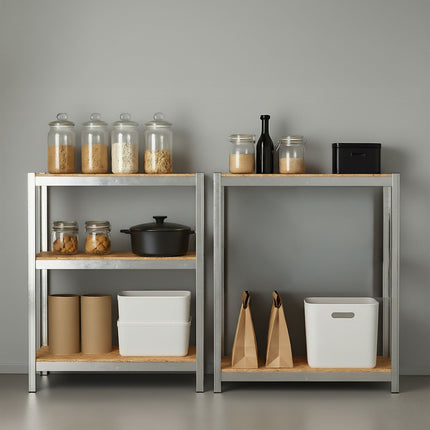 Heavy-Duty Adjustable Shelving Unit, 180x60x30 cm