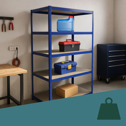 Heavy-Duty Adjustable Storage Shelf, 180x100x60 cm