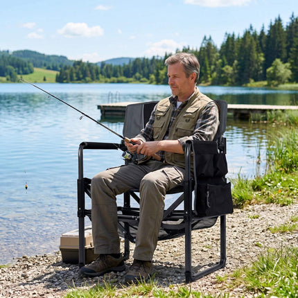 Heavy Duty Camping Chair with Cup Holder and Opener
