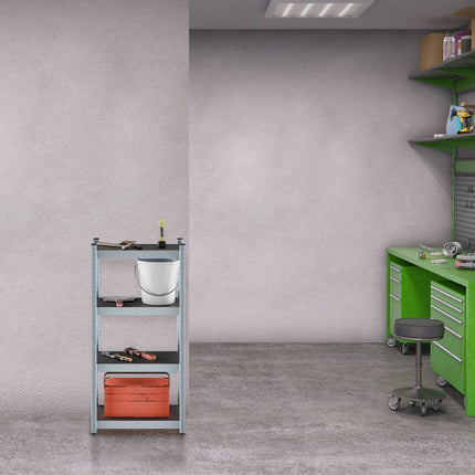 Heavy Duty Galvanised Metal Shelving Unit, Adjustable