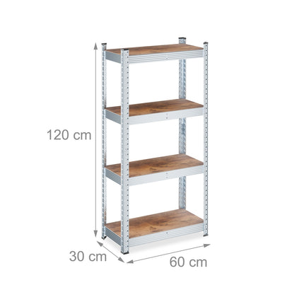 Heavy Duty Galvanised Metal Shelving Unit, Adjustable