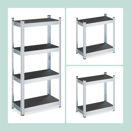 Heavy Duty Galvanised Metal Shelving Unit, Adjustable
