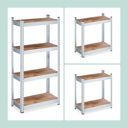Heavy Duty Galvanised Metal Shelving Unit, Adjustable