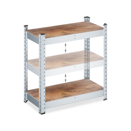Heavy Duty Galvanised Metal Shelving Unit, Adjustable
