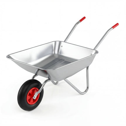 Heavy-Duty Garden Cart, 136kg Capacity, 62.5L Tray