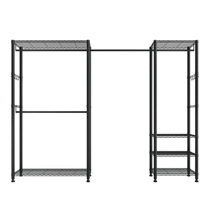Heavy-Duty Garment Rack, Steel Frame, 800 lb Capacity